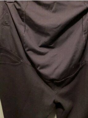 Isabel & Ingrid black stretchy versatile full panel maternity pants L